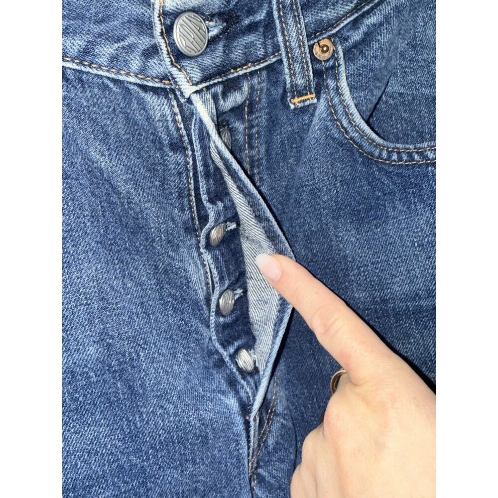 Vintage Replay Jeans ItalianRegular 30x31 Straight Fit Button Fly Mens Denim 1C - Picture 7 of 9